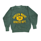 Vintage Green Wave Athletics Crewneck