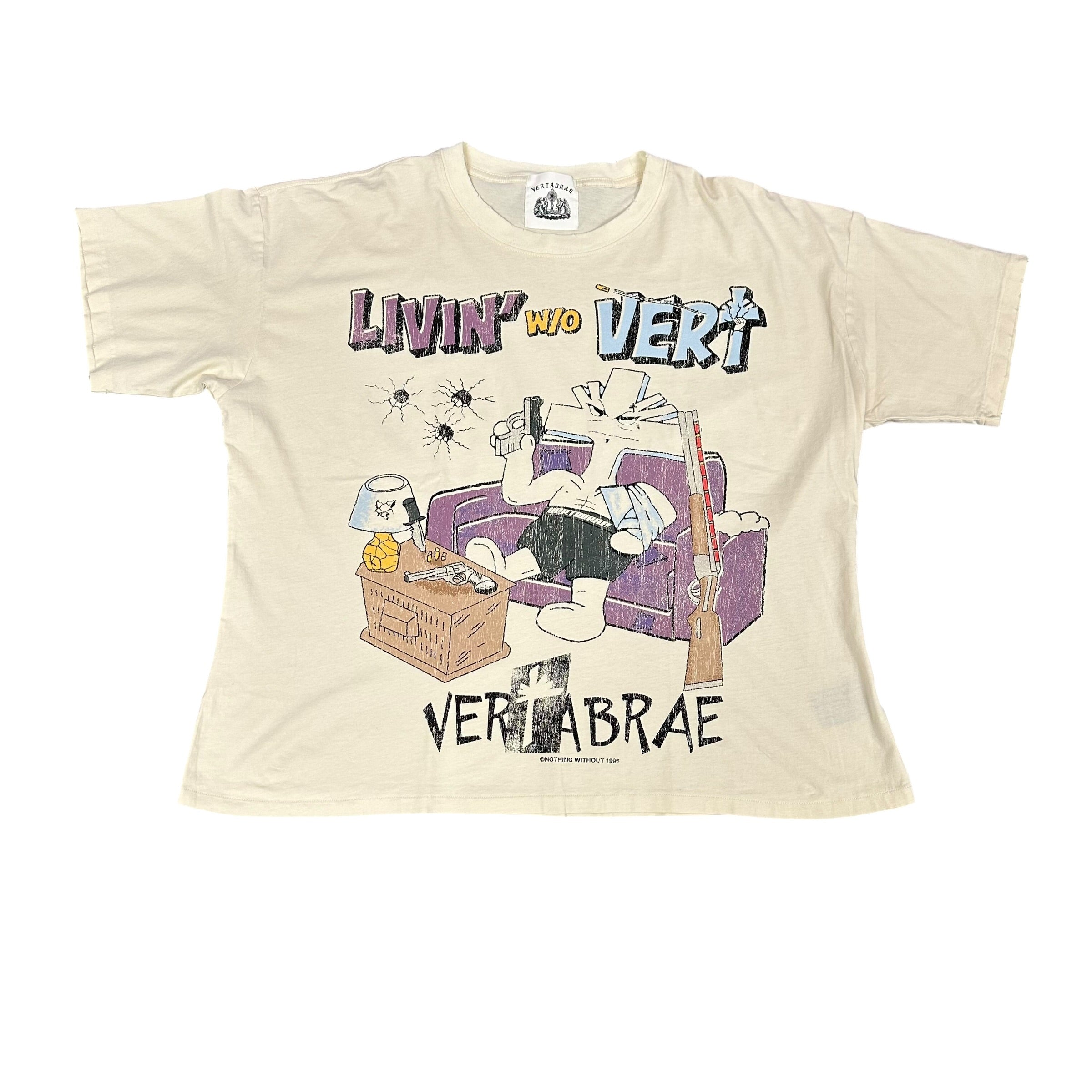 Vertabrae “Livin w/o Vert” Tee