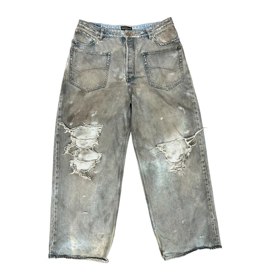 Balenciaga Mud Patched Pocket Jeans