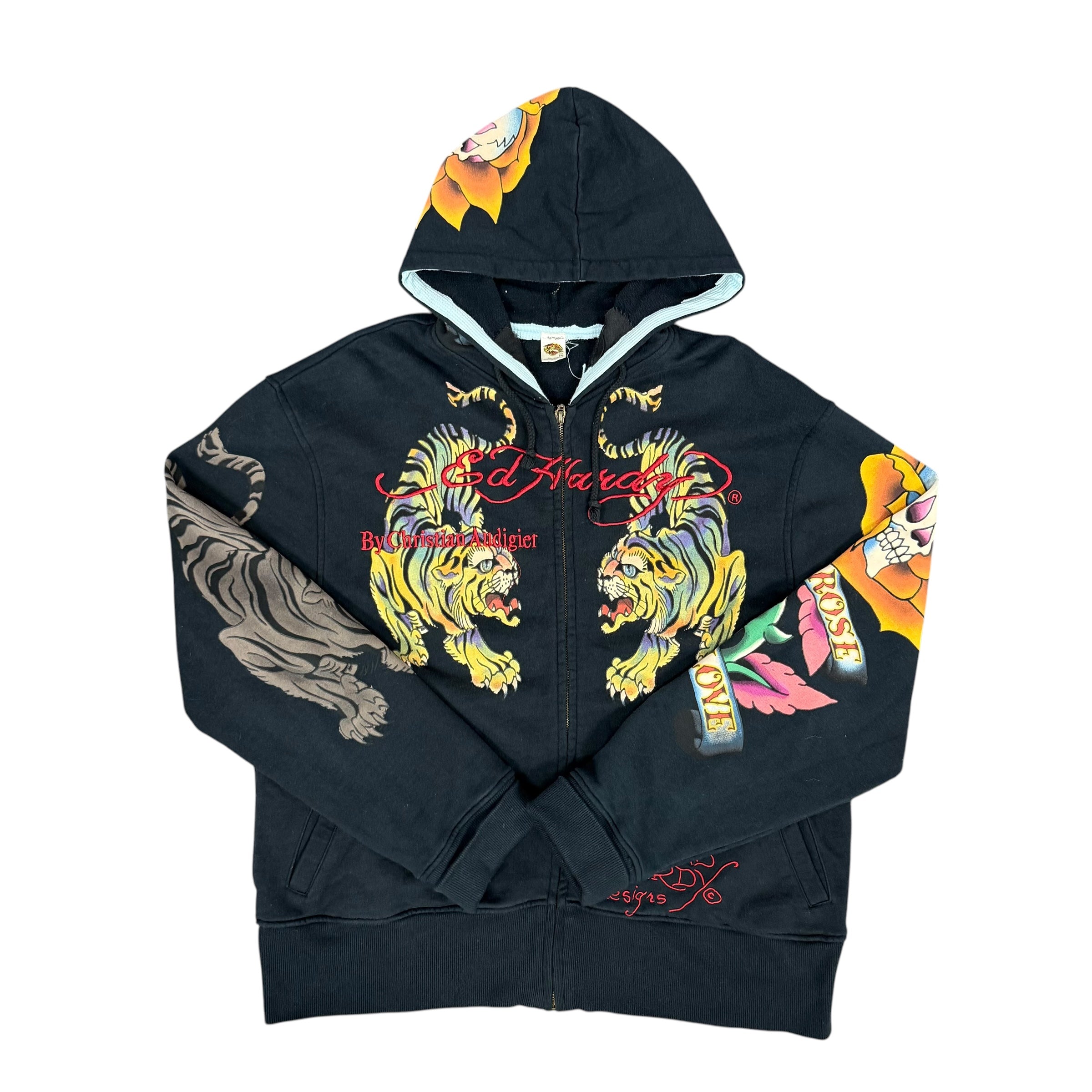 Ed Hardy Tiger Zip Hoodie