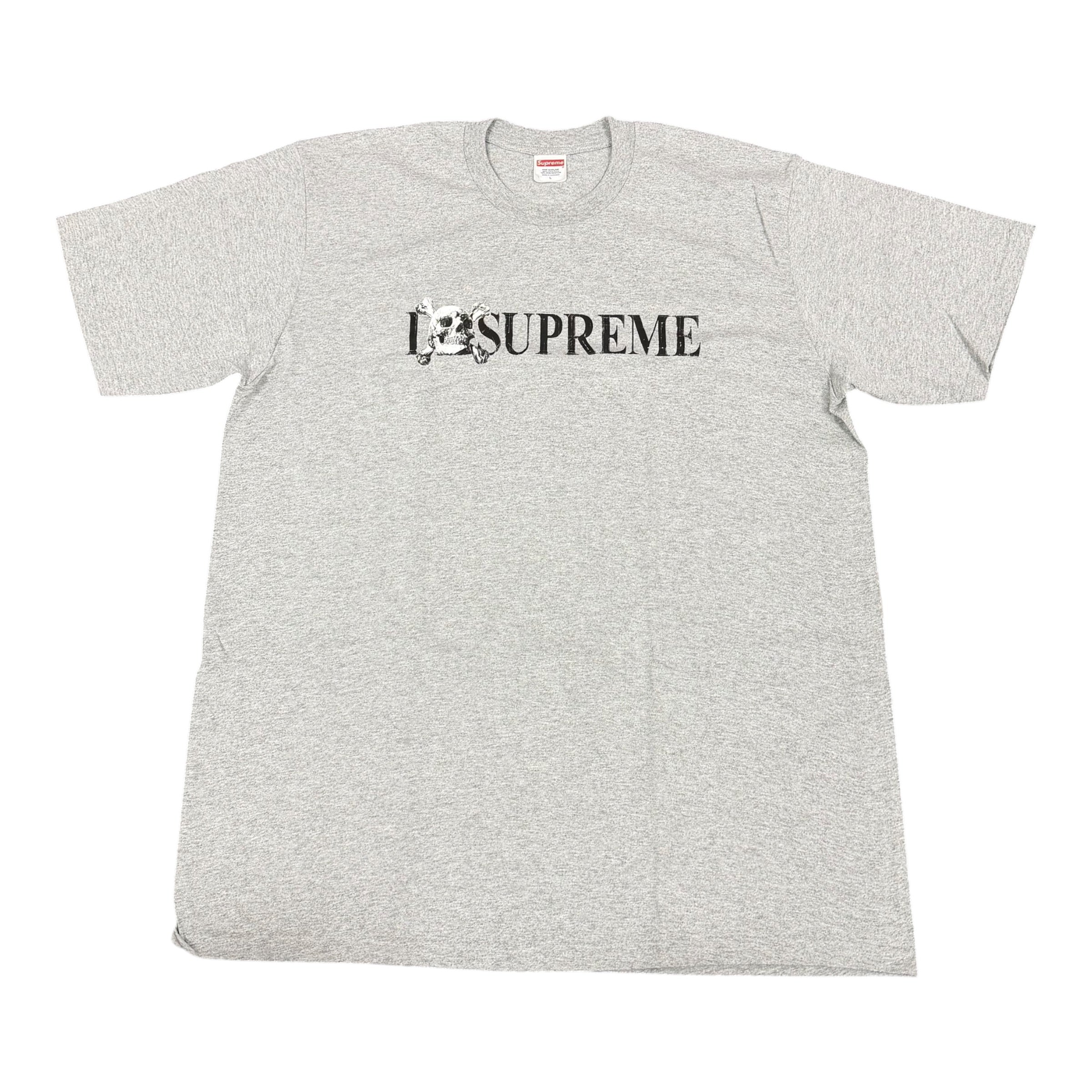 NEW Supreme Skull Heather Grey Tee