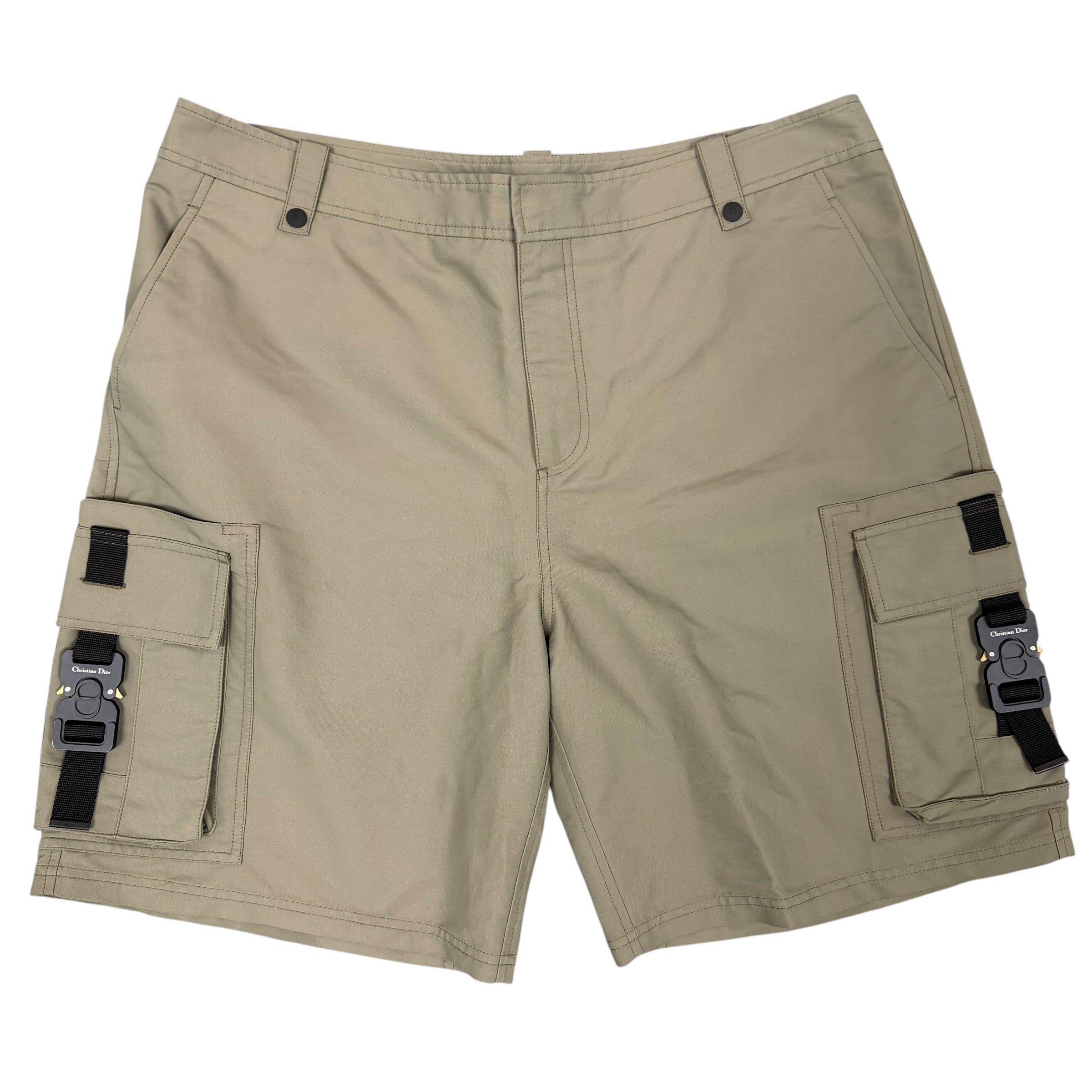 Dior Olive Buckle Cargo Shorts