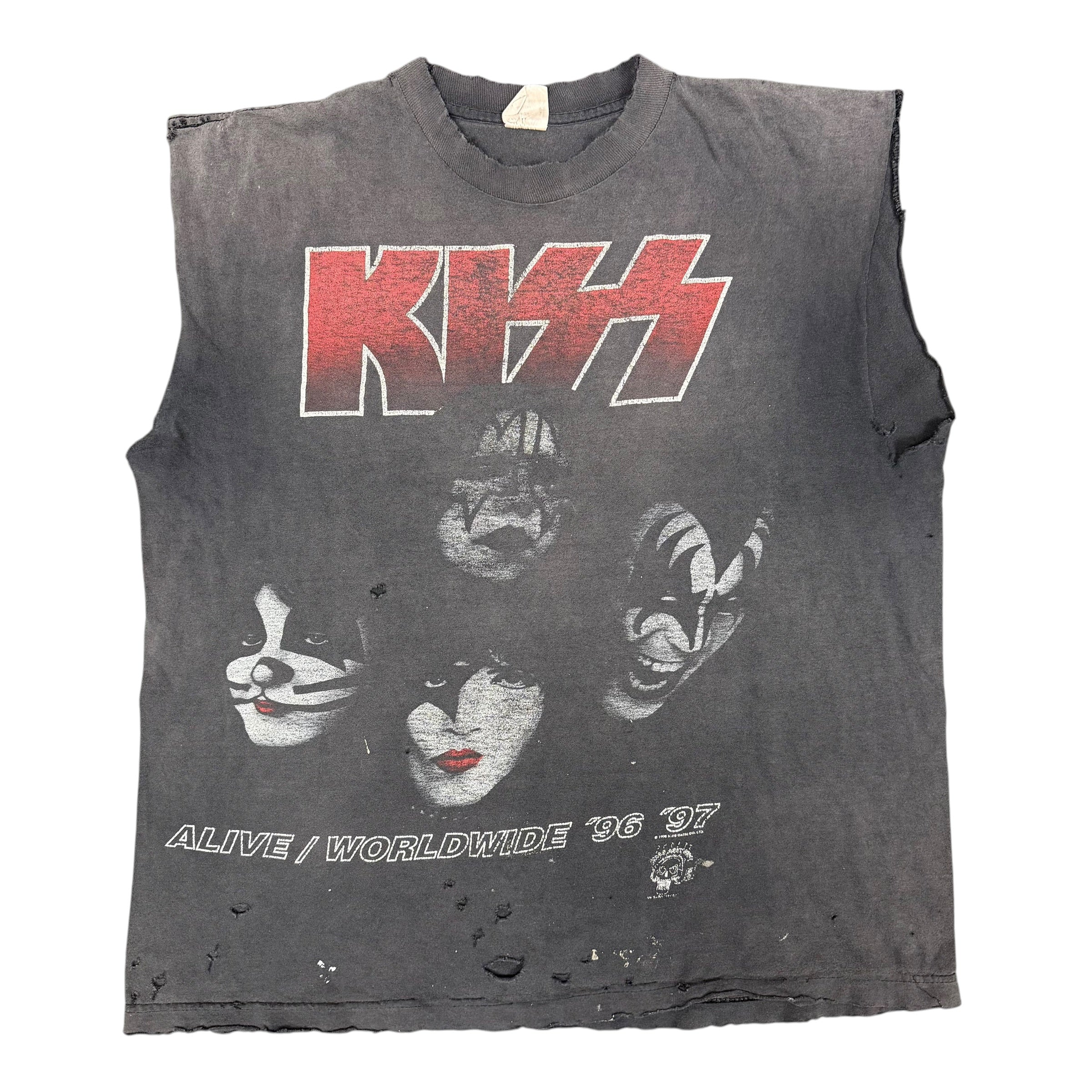 Kiss '97 "The Best" Vintage Cutoff Tee