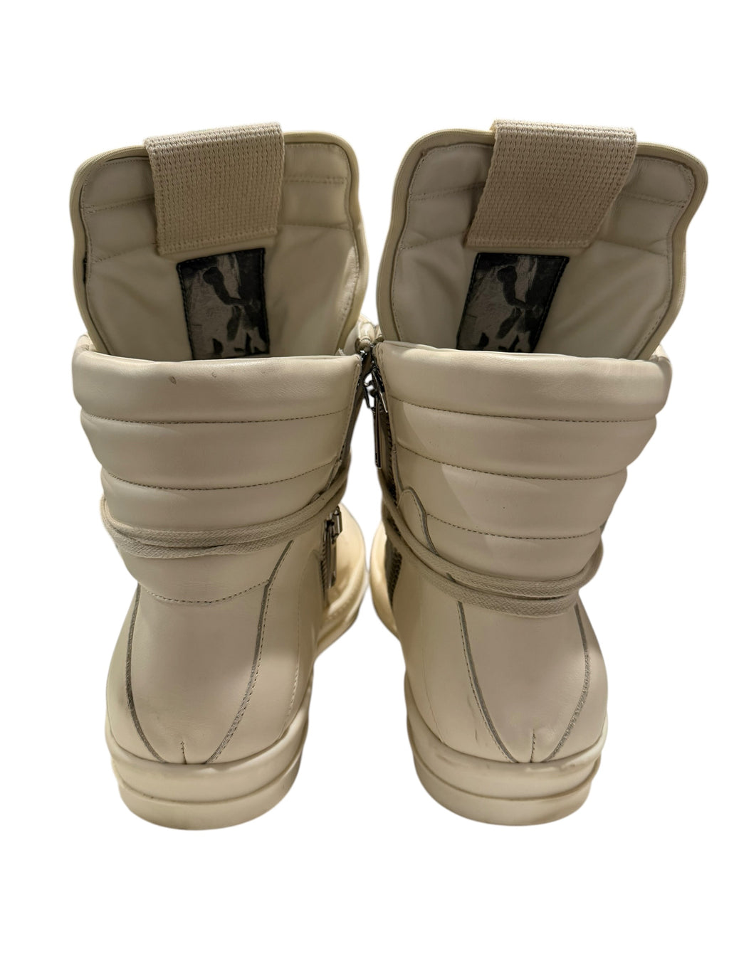 Rick Owens Geobasket White/White Sneakers