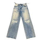 HMDD Rhinestone Baggy Denim