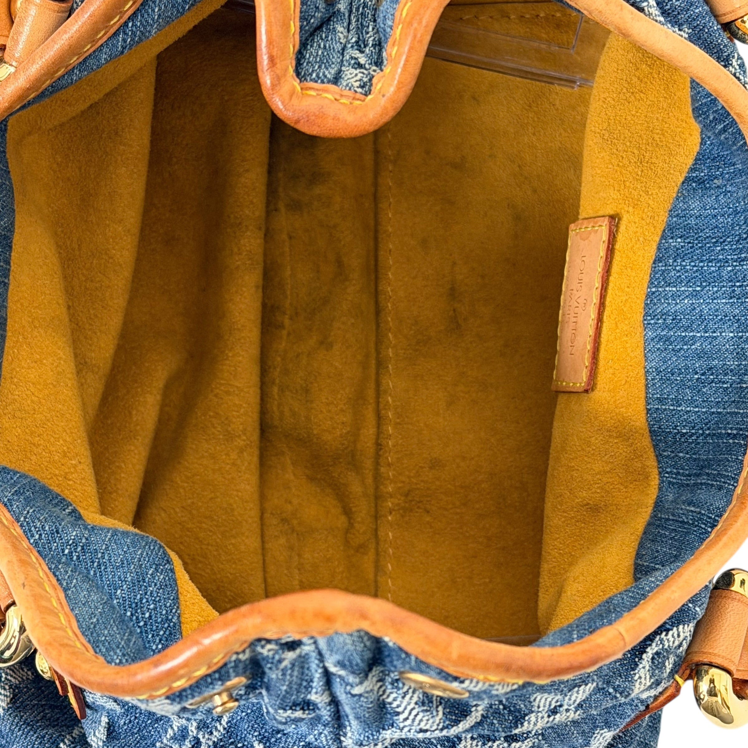Louis Vuitton 2005 Monogram Denim Pleaty Bag