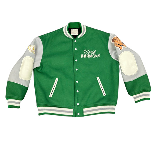 Saint Michael Pigeon Green Varsity Jacket
