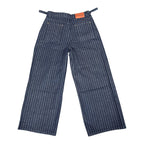 Hidden Season Pinstripe Baggy Denim Pants
