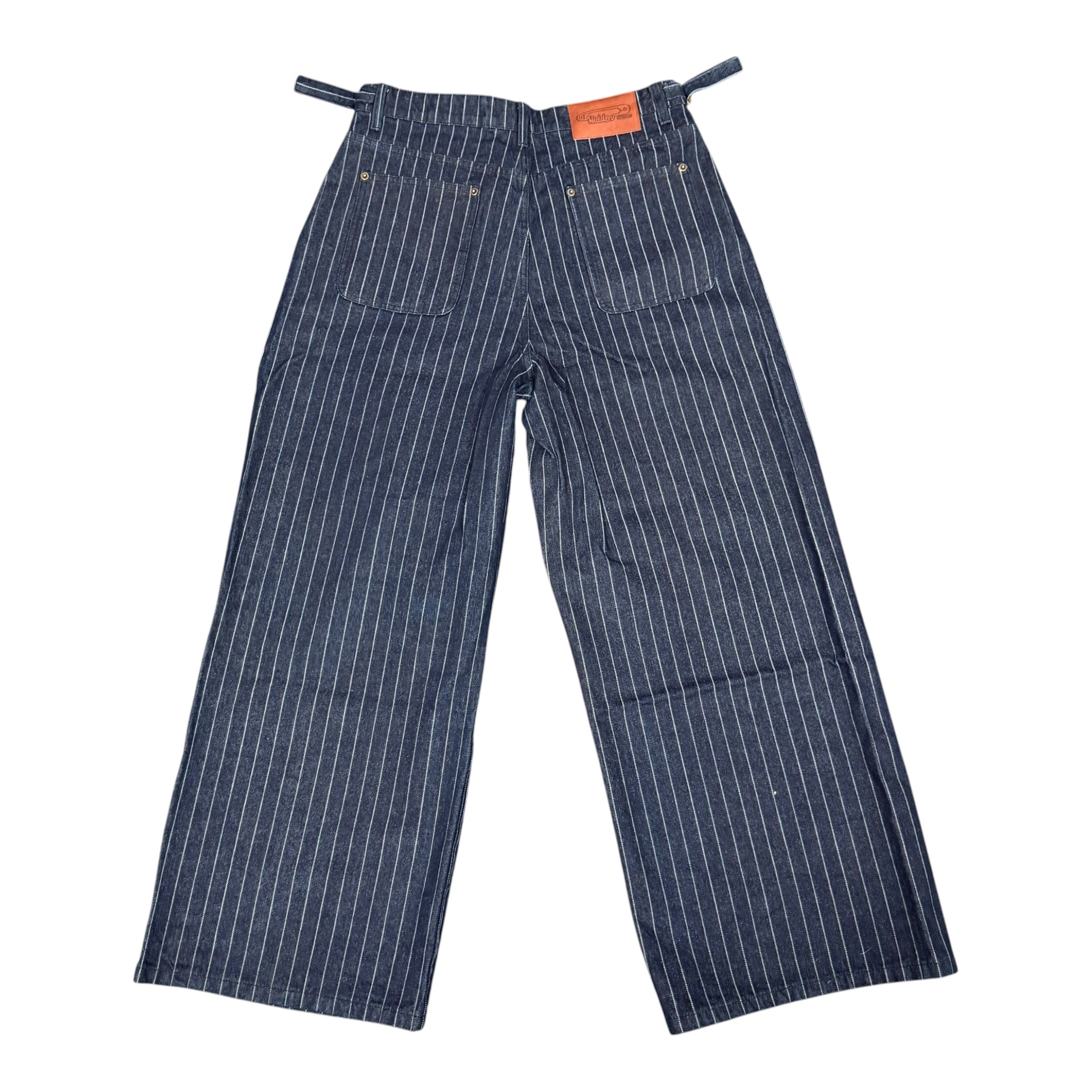 Hidden Season Pinstripe Baggy Denim Pants