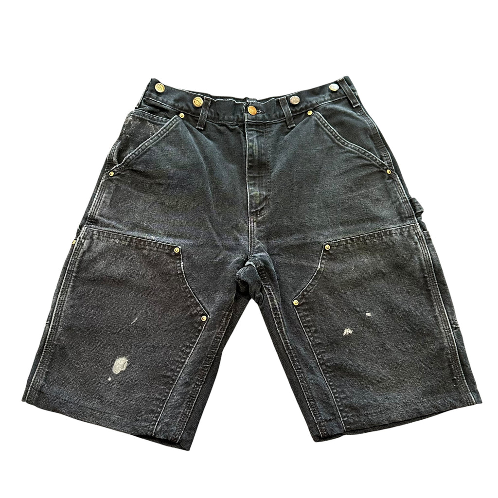 Carhartt Double Knee Carpenter Faded Black Shorts (26,29)
