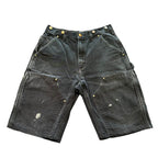 Carhartt Double Knee Carpenter Faded Black Shorts (26,29)