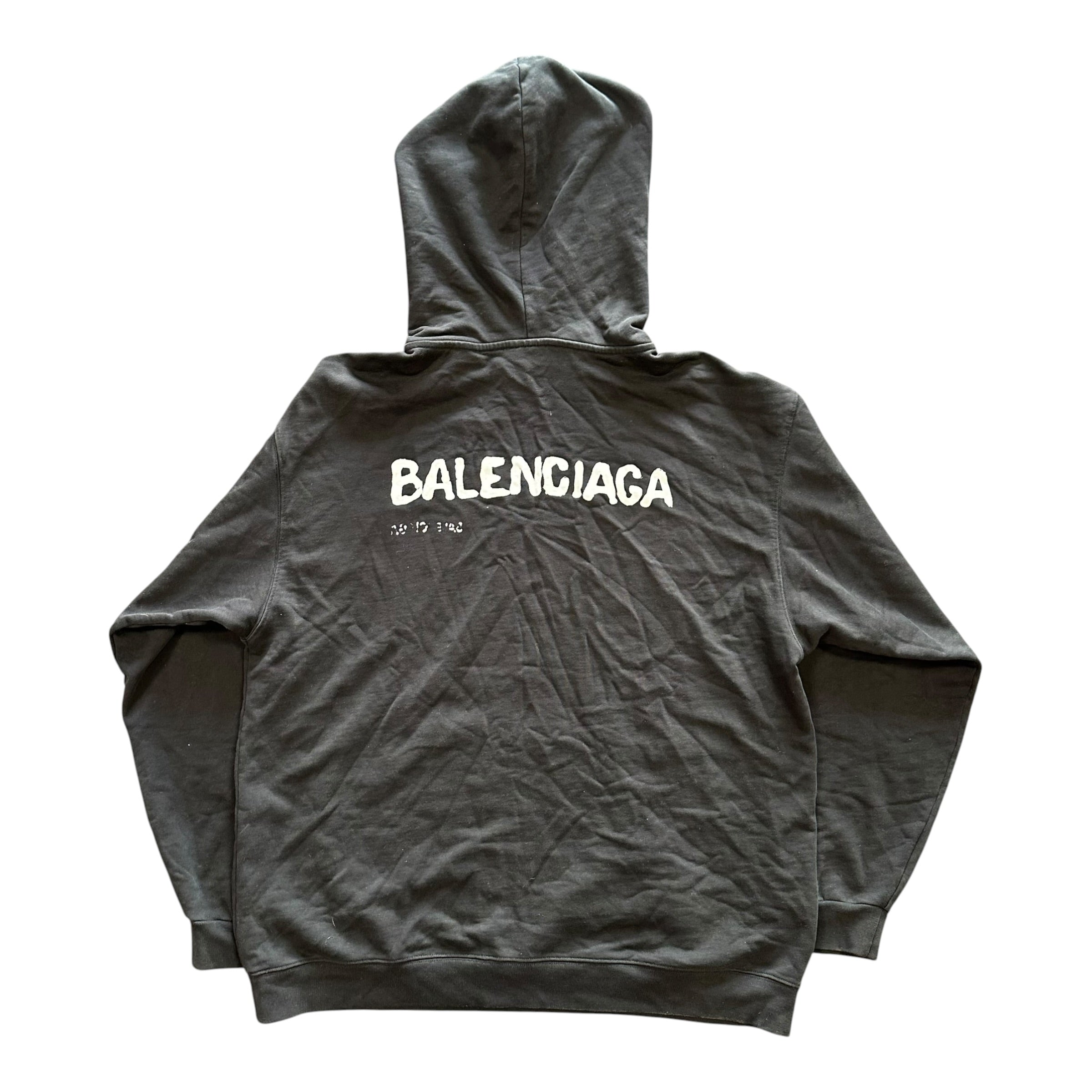 Balenciaga Logo Black Hoodie