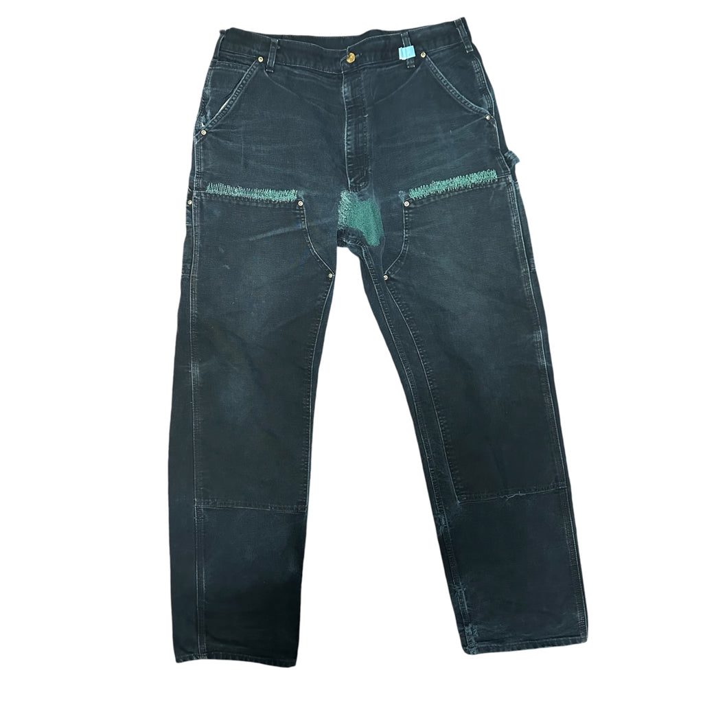 Carhartt Green Stitching Double Knee Cargos