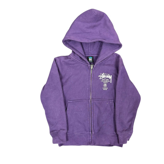 Stussy Purple World Tour hoodie
