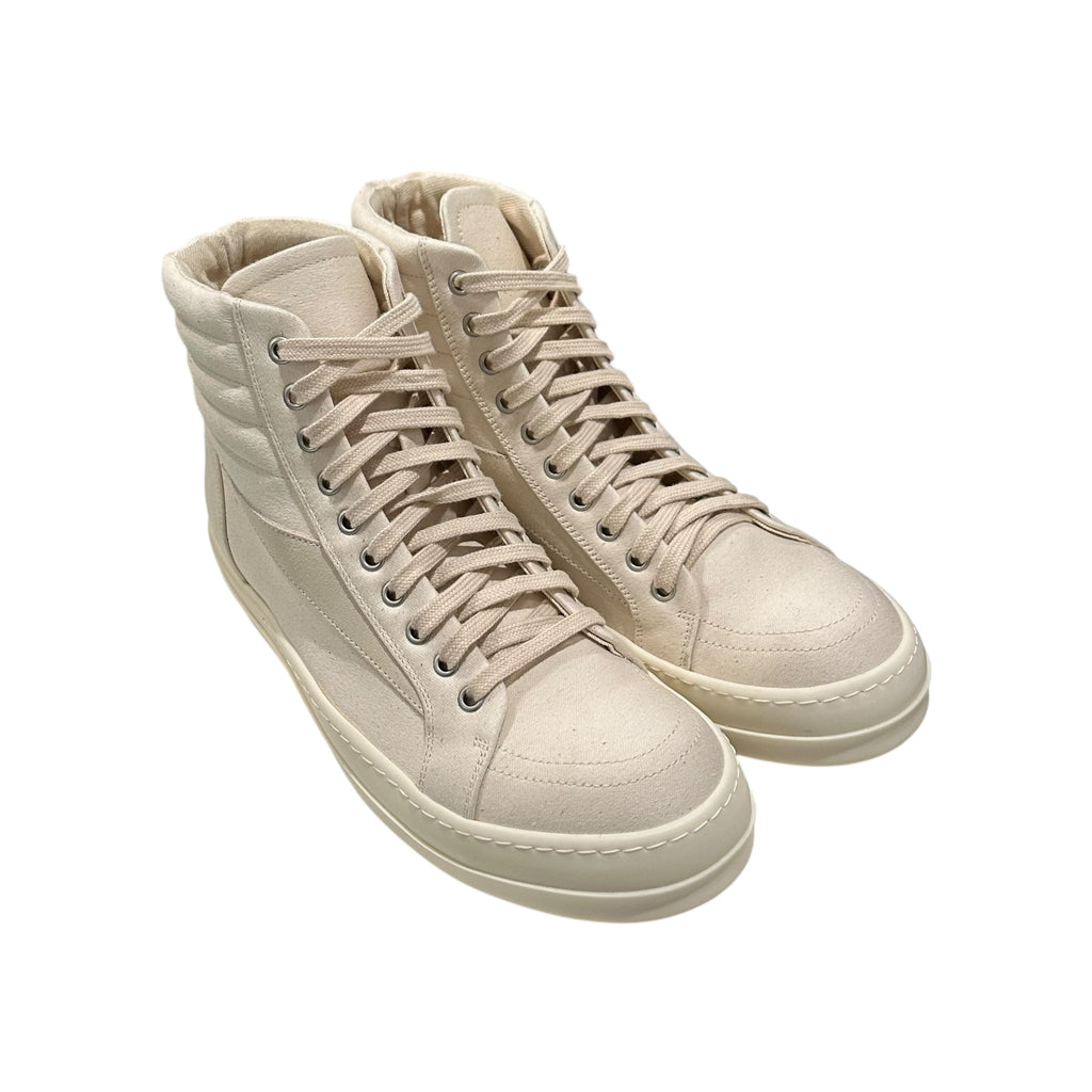 NEW Rick Owens Drkshdw Cream Vintage Sneakers