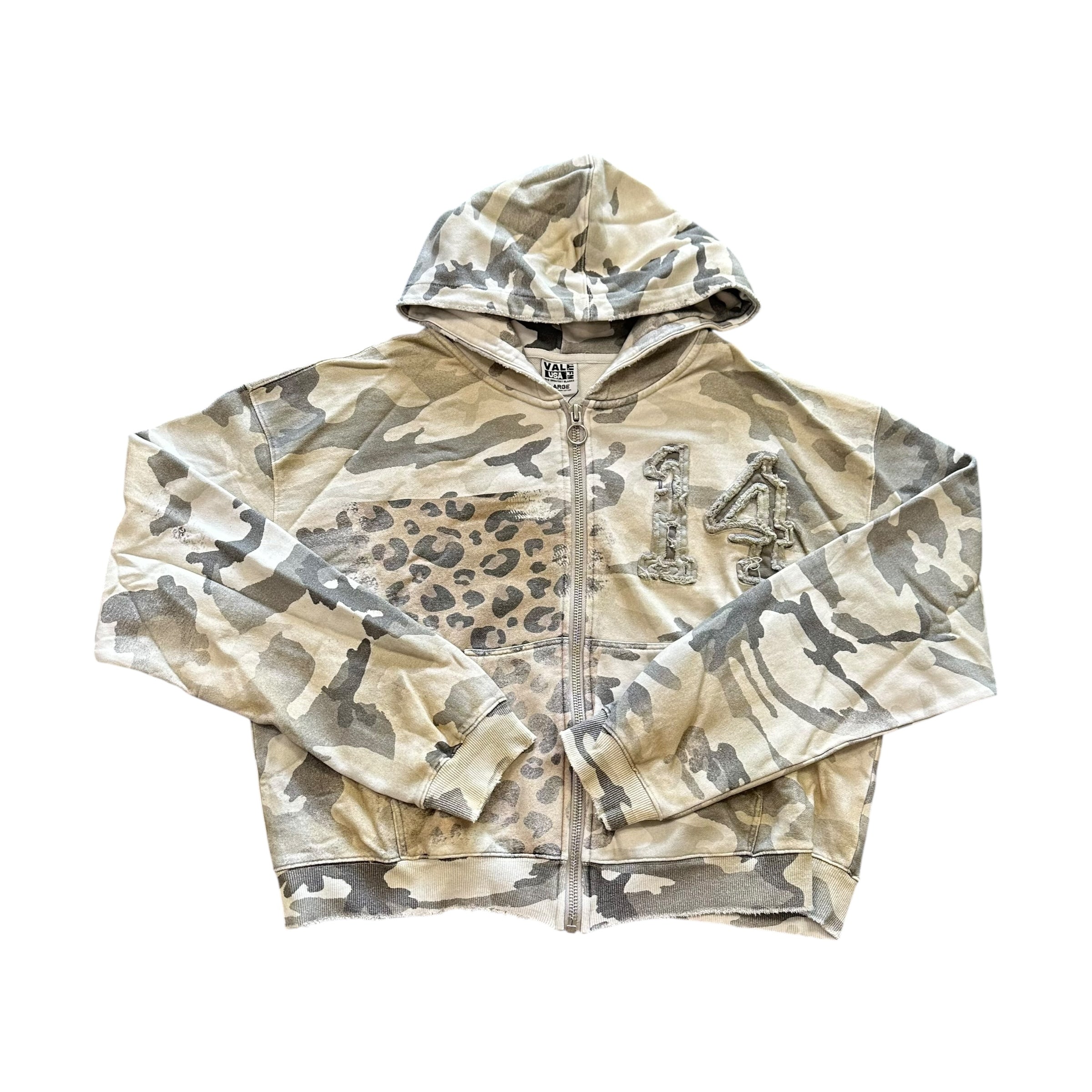 Vale Winter Camo Cheetah Zip Up