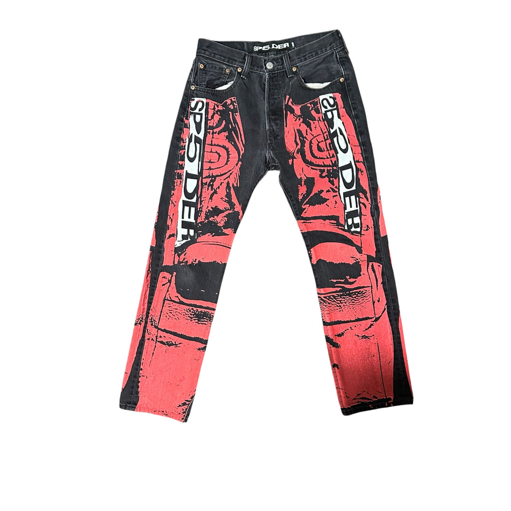 Sp5der Painted Moto Denim Pants
