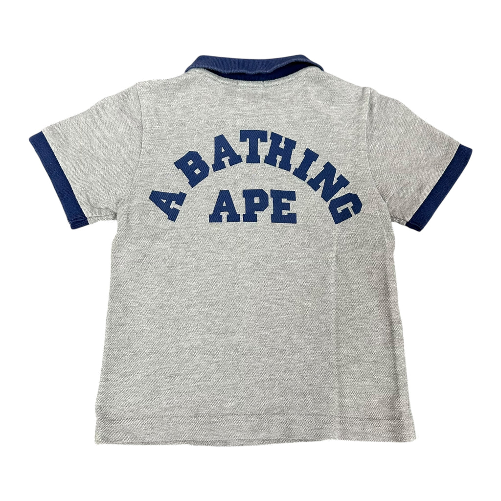 Bape Kids Grey Polo Shirt