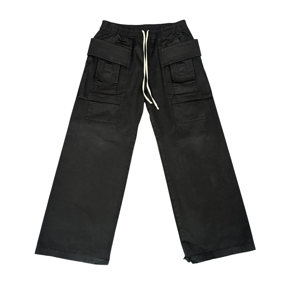 Rick Owens DRKSHDW Creatch Cargo Drawstring Pants Black