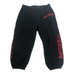 Kids Chrome Hearts Black/Red Scroll Sweatpants