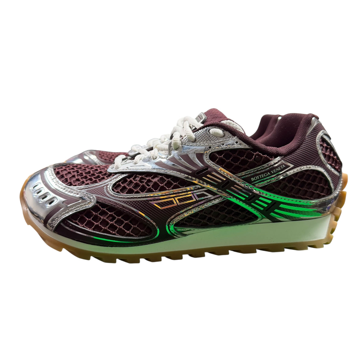 Bottega Veneta Orbit Sneakers ‘Silver/Burgundy’