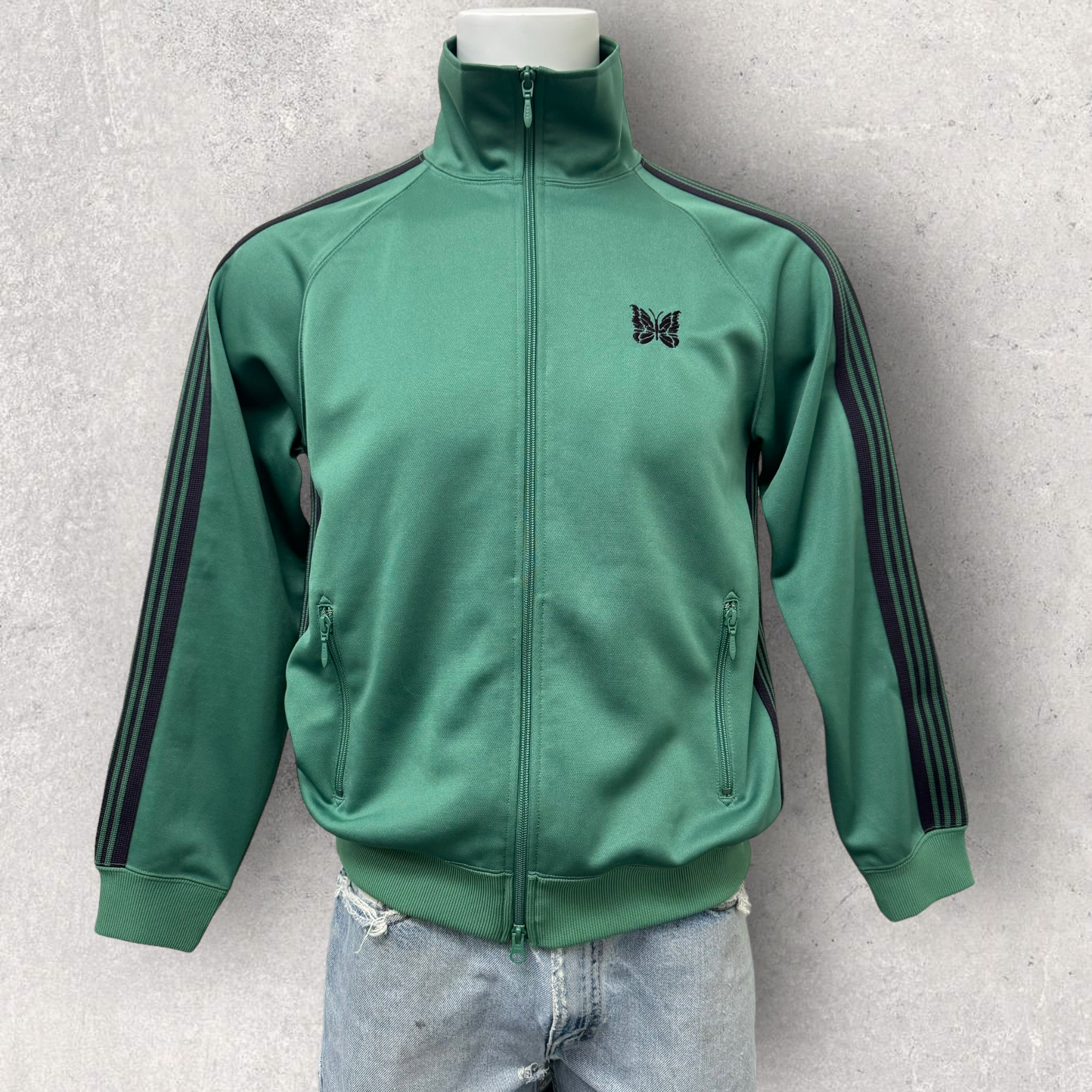 Green/Prpl Needles Jacket