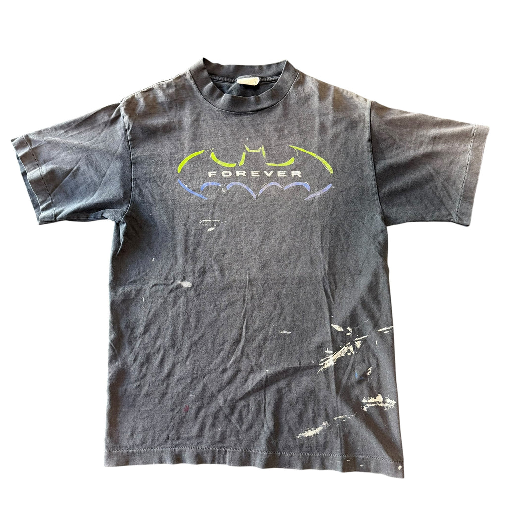 Vintage Black Faded Batman Shirt