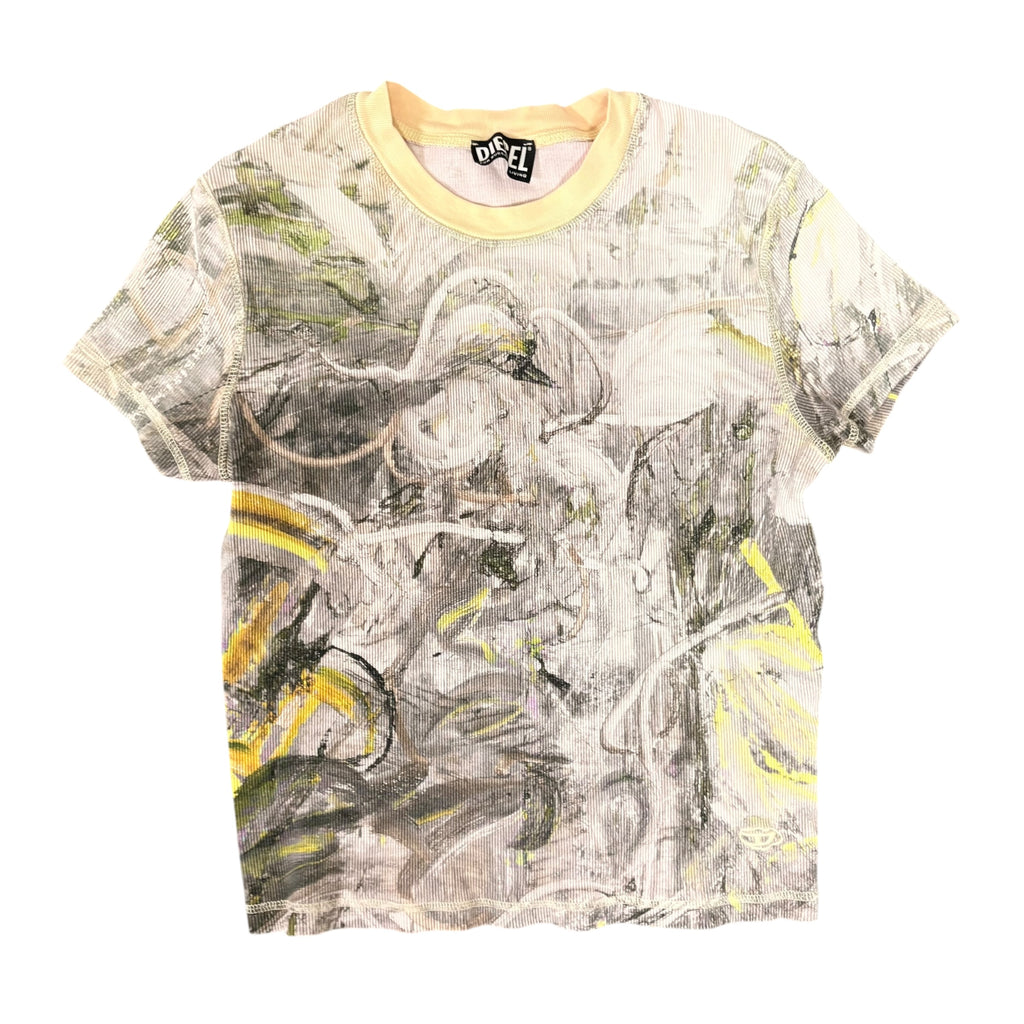 Diesel T-Skinzy-G1 Painterly-Print Tee