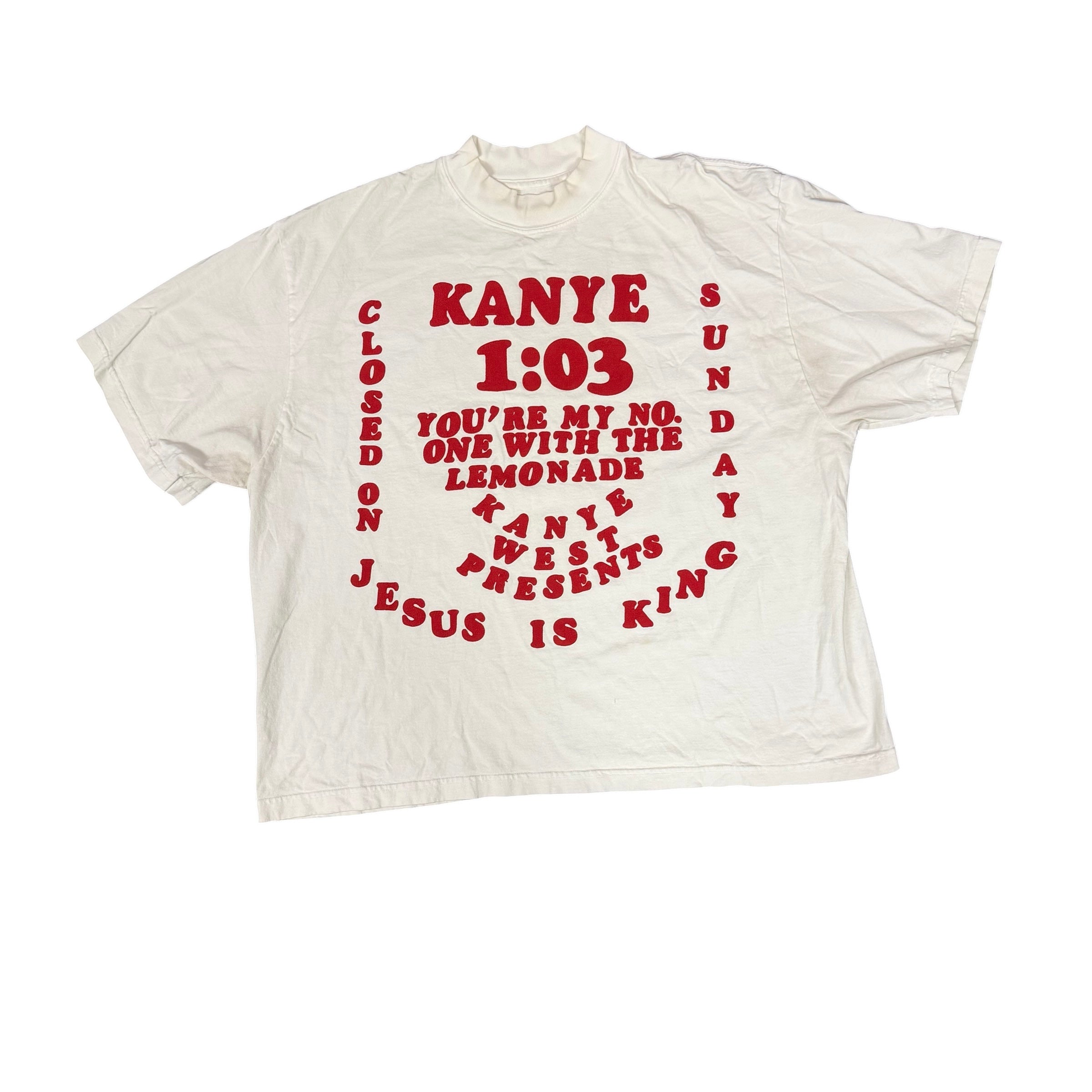Kanye West x Cactus Plant Flea Market Jesus Is King "Closed On Sunday" Tee