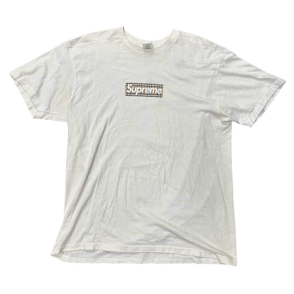 Supreme Burberry Box Logo Tee