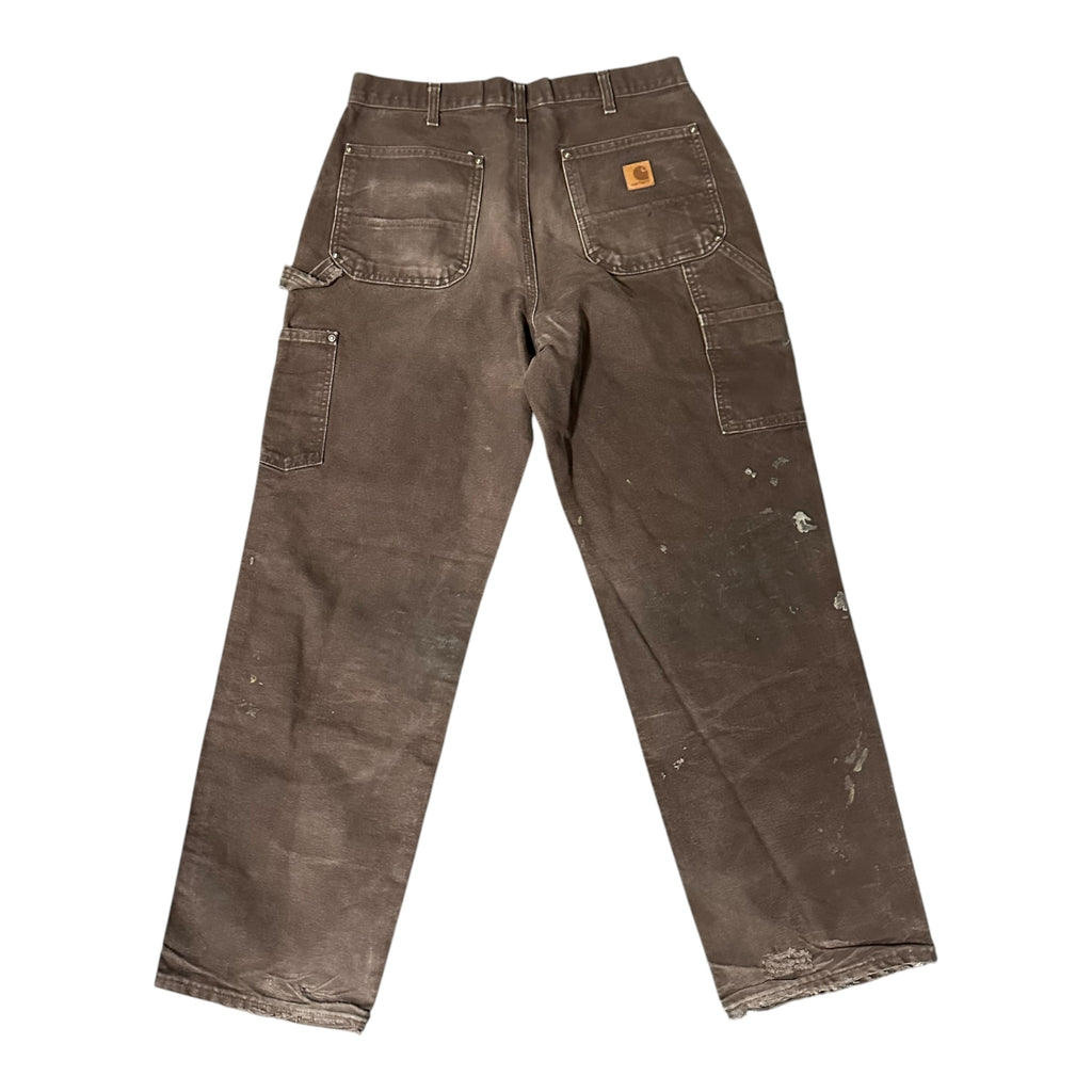 Vintage Carhartt Brown Distressed Double Knee(34x32)