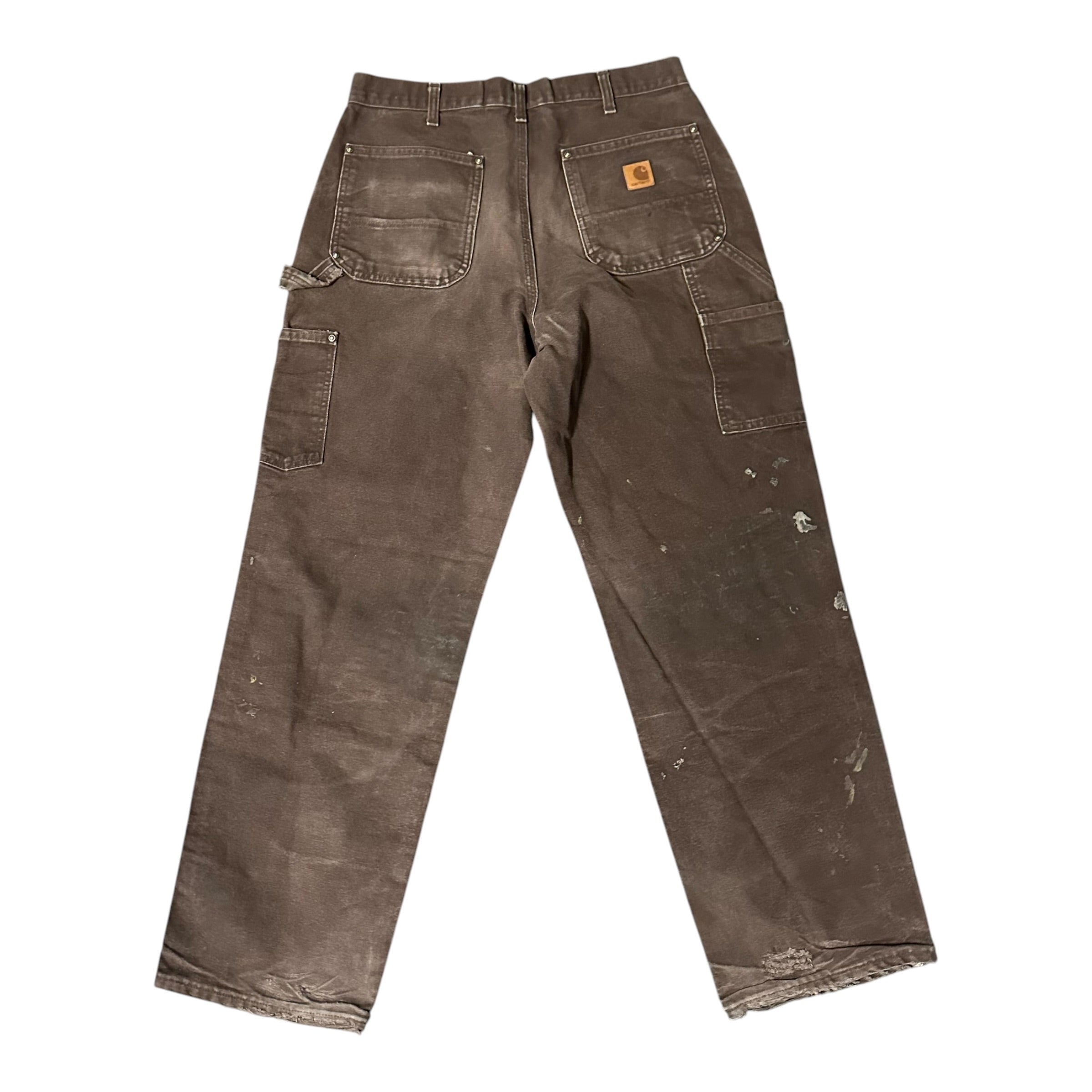 Vintage Carhartt Brown Distressed Double Knee(34x32)