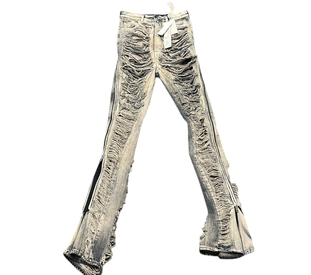 Rick Owen Pearl Shredded Denim