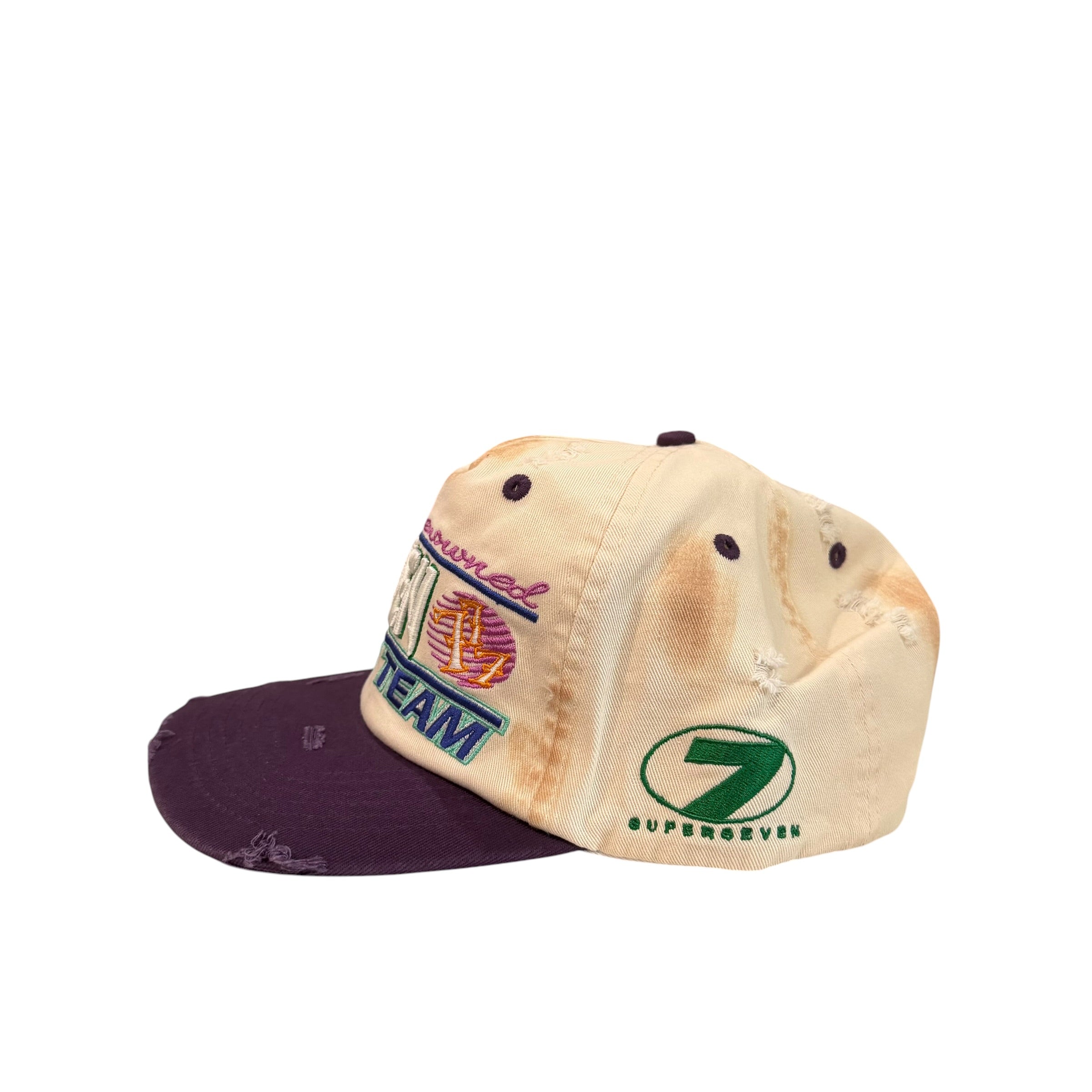 New Up7 Trucker Hat Cream/Purple