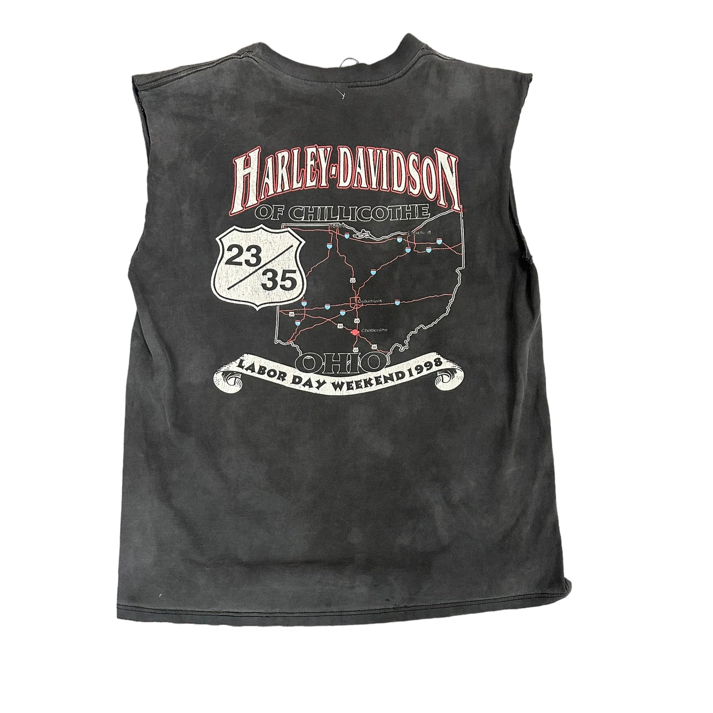 98 Labor Day Harley Cutoff Tee