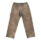 Vintage Carhartt Brown Faded Double Knee(36x32)