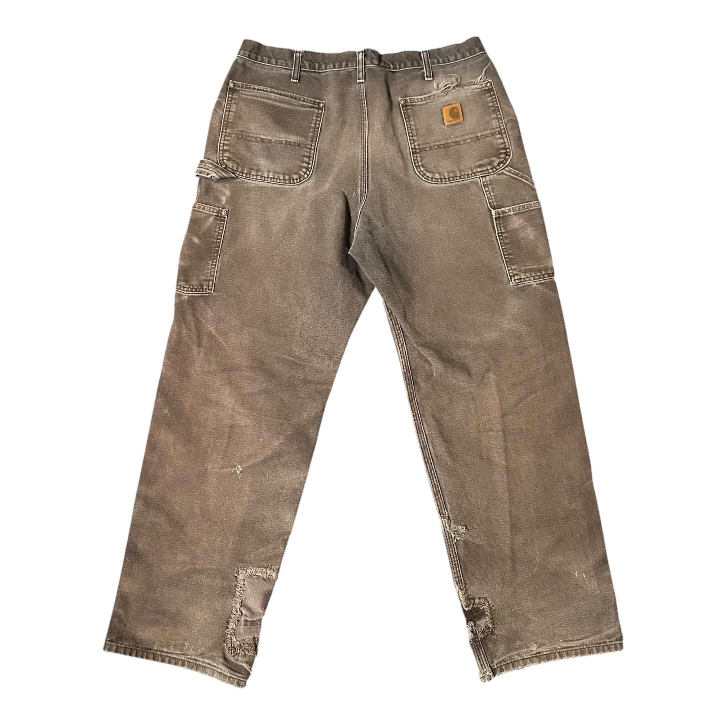 Vintage Carhartt Brown Faded Double Knee(36x32)