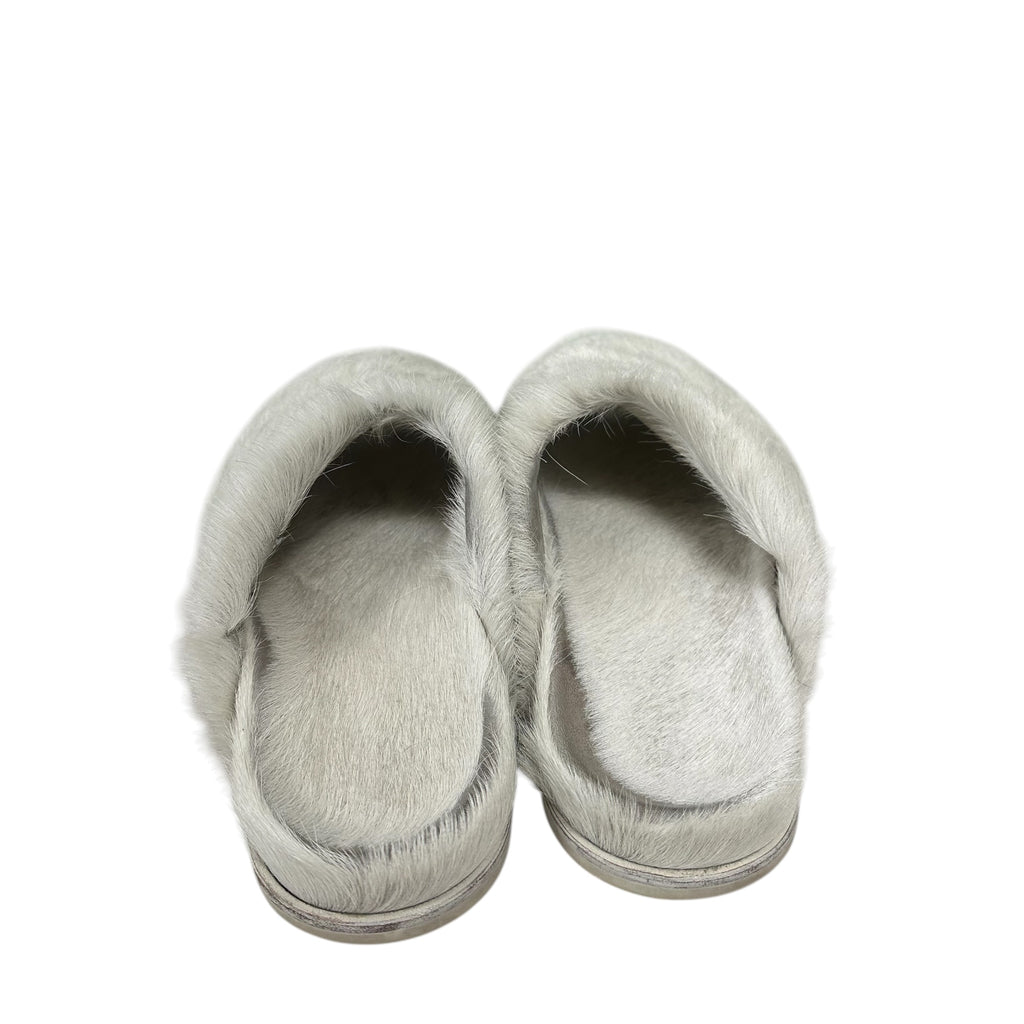 Rick Owen Fur Slides “White” (No Box)
