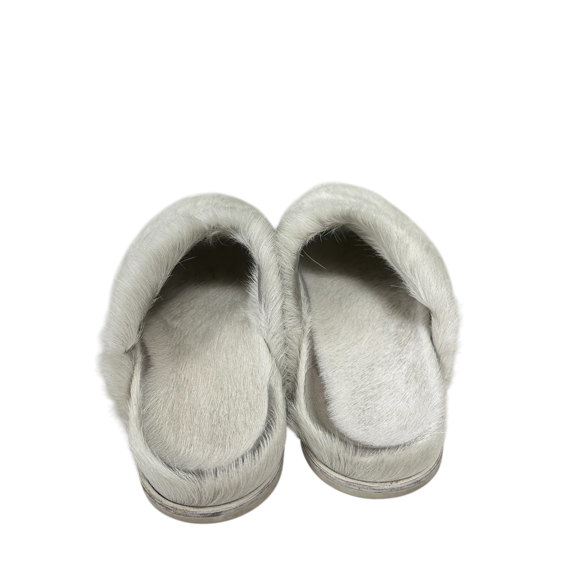 Rick Owen Fur Slides “White” (No Box)