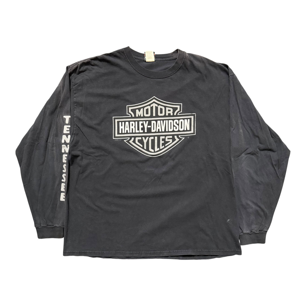 Vintage Black Faded Harley Longsleeve Shirt