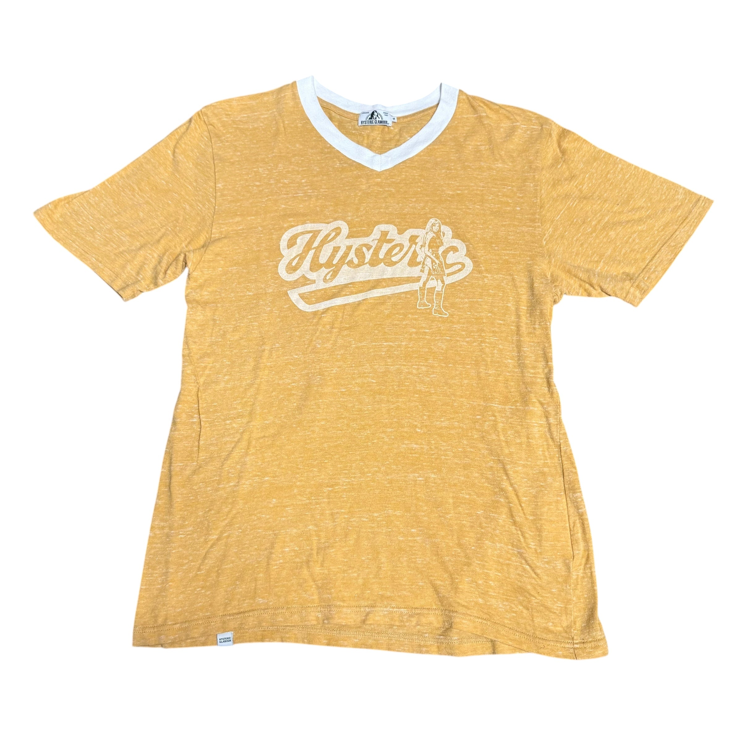 Hysteric Glamour Yellow Ringer Tee
