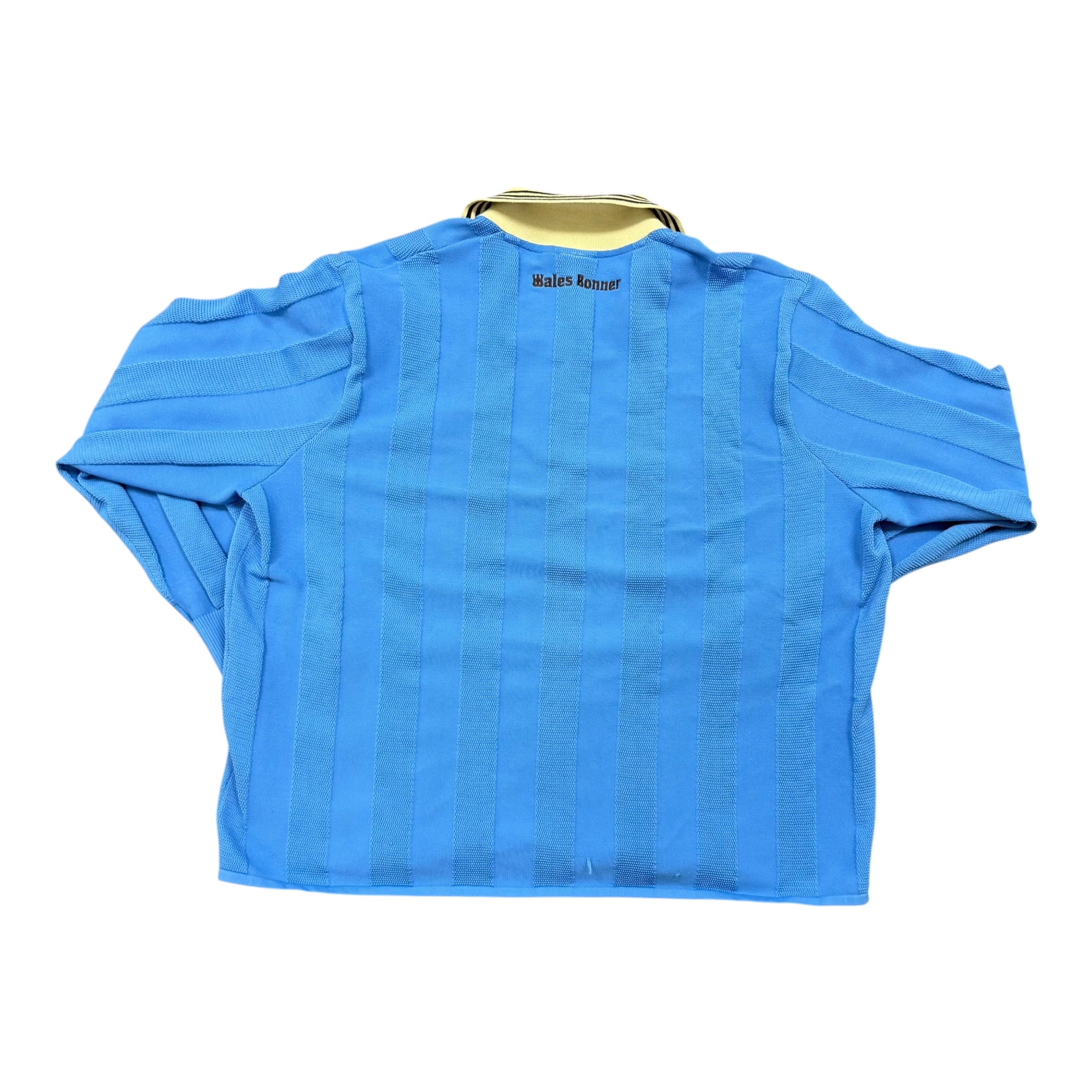 adidas x Wales Bonner Knit Long-Sleeve Football Tee 'Lucky Blue