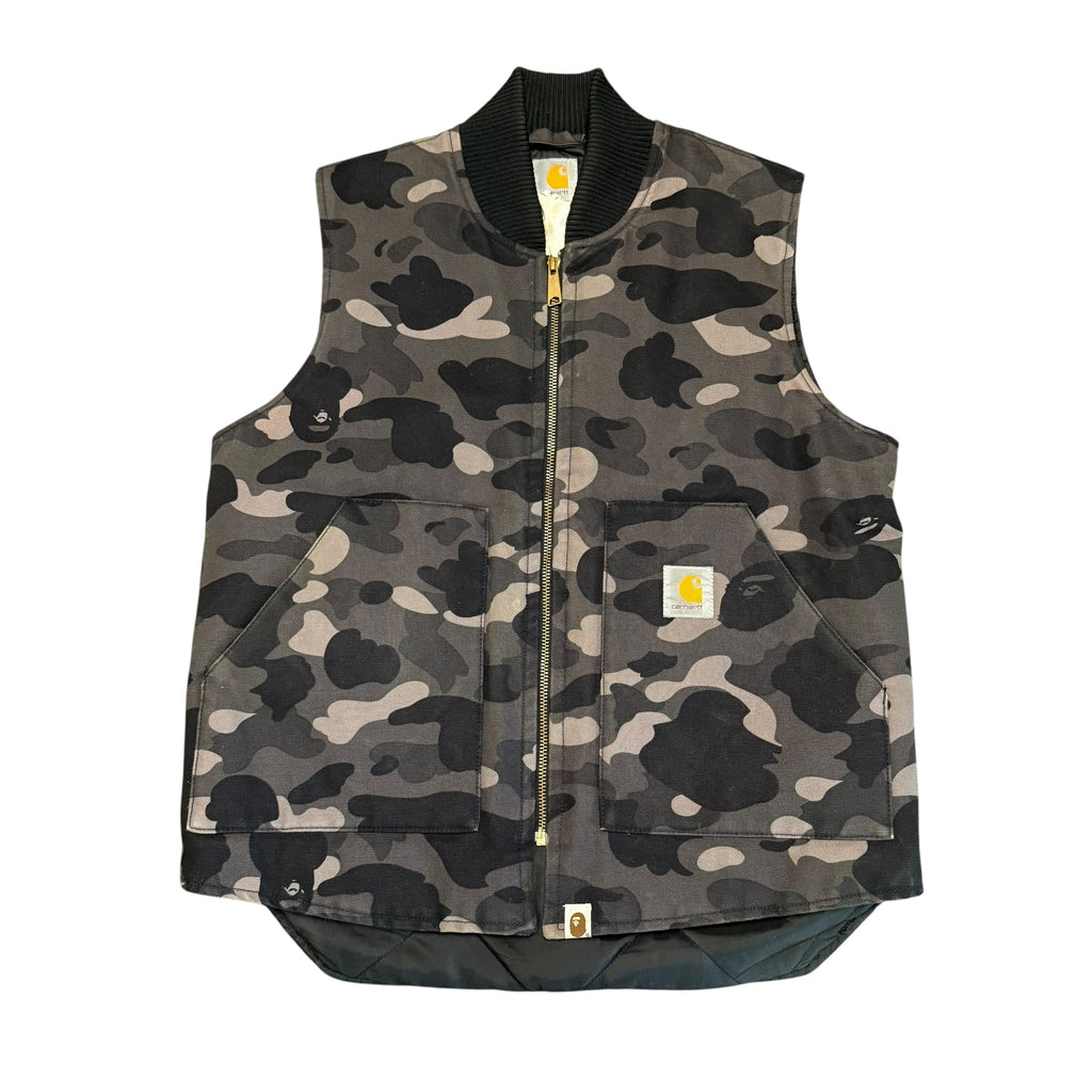 A Bathing Ape x Carhartt Vest Black
