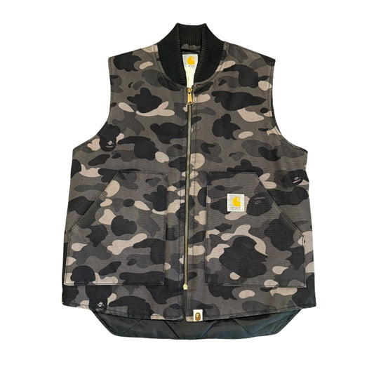 A Bathing Ape x Carhartt Vest Black