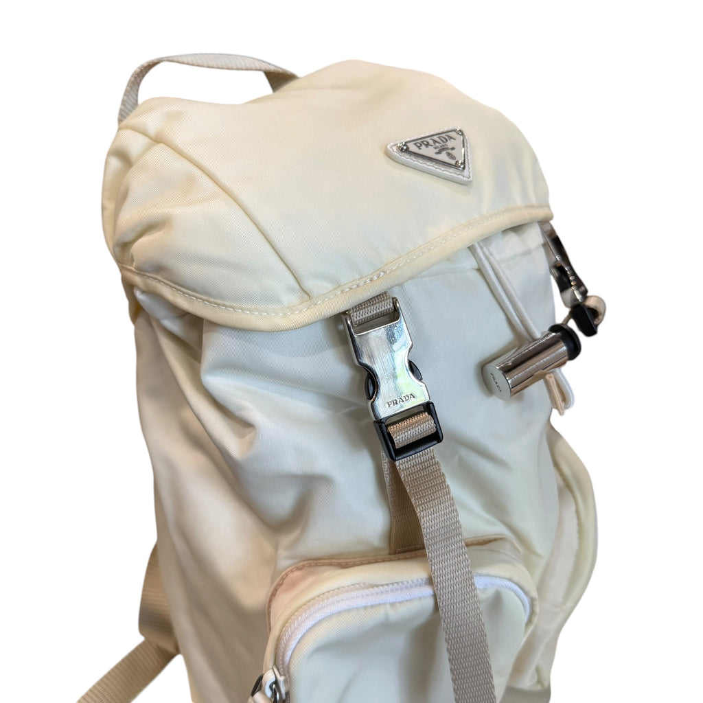 Prada Backpack White/Silver