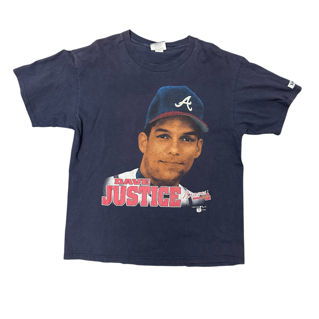 ‘95 ATL Braves Dave Justice Navy Tee