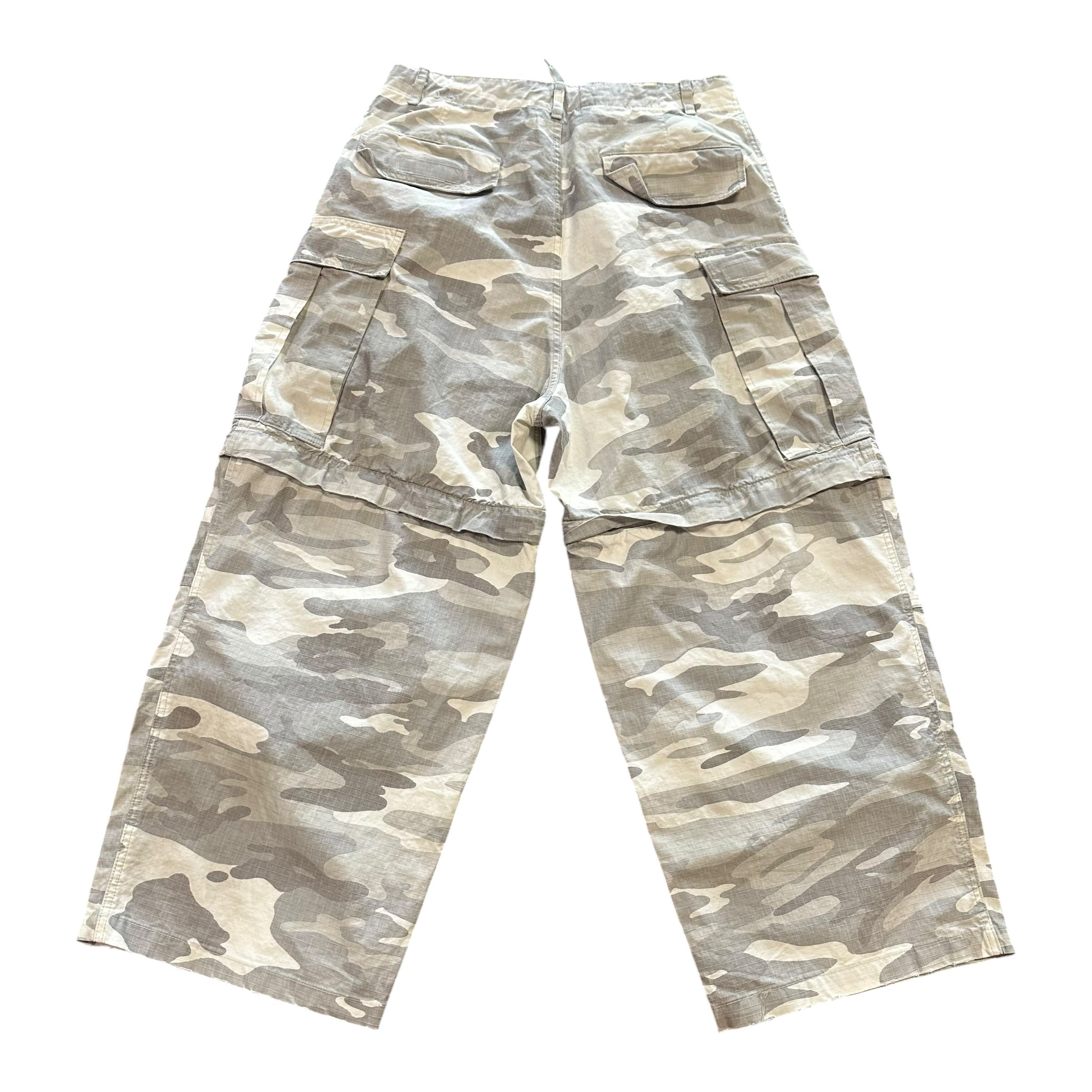 Balenciaga Cargo Camo Convertible Pants