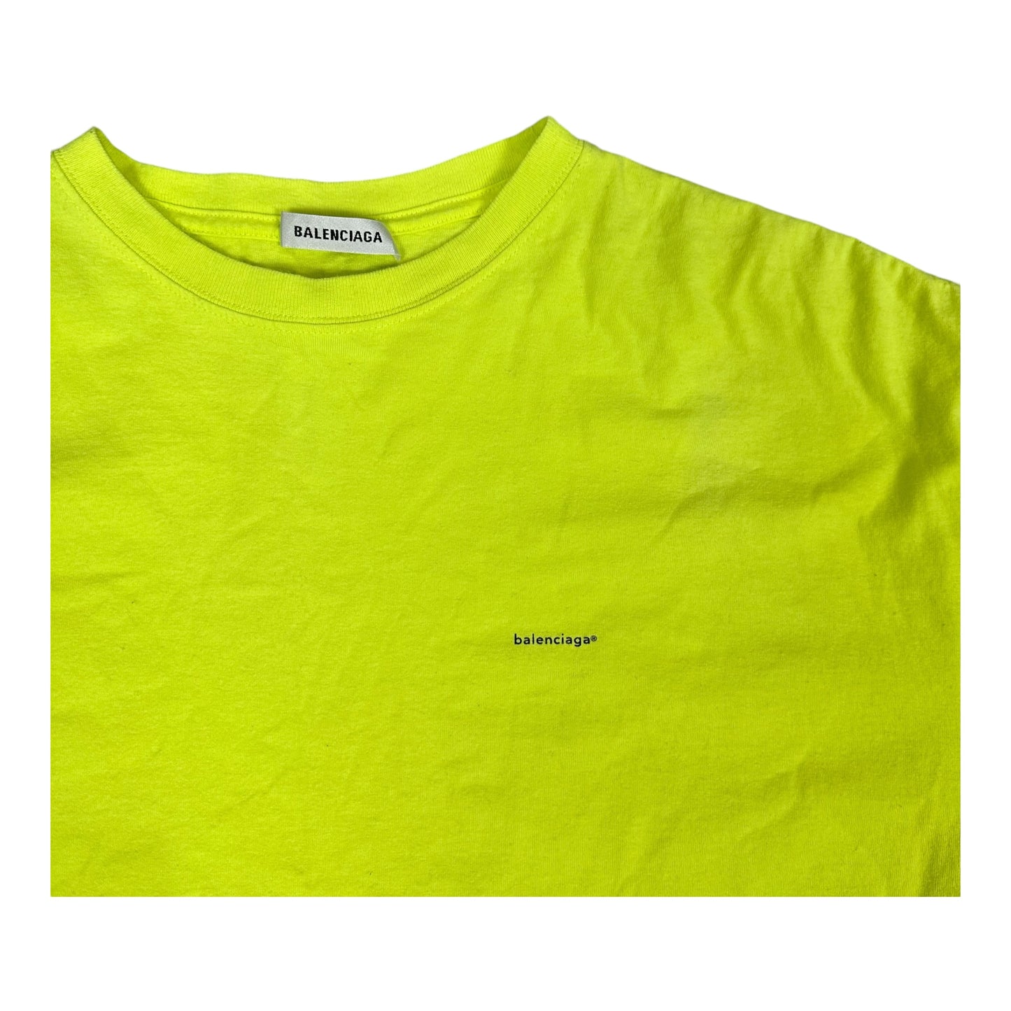 Balenciaga Neon Small Logo Tee