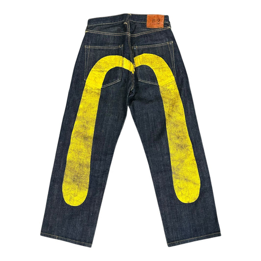 Evisu Blue/Yellow Jeans