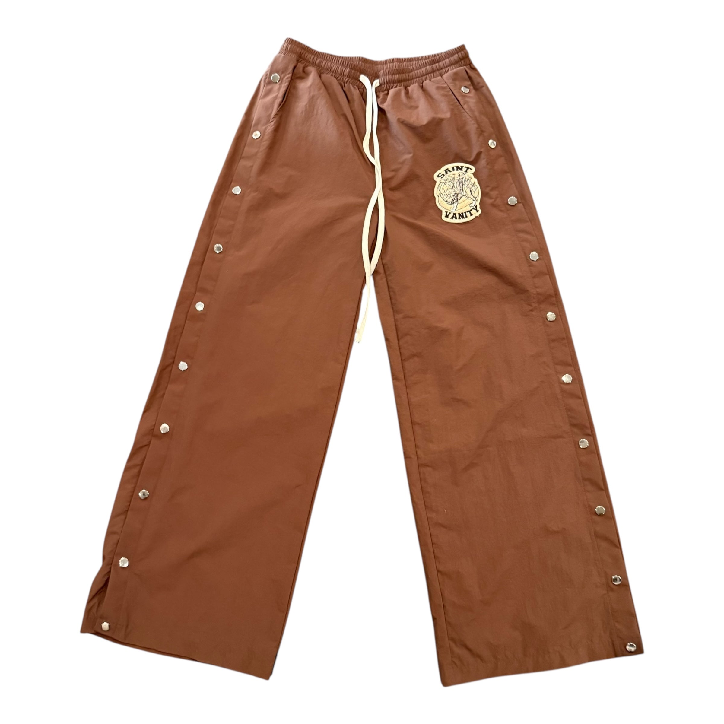 Saint Vanity Brown Nylon Pants